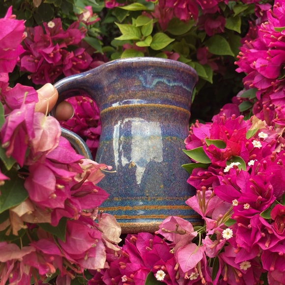 Mug studio pottery coffee tea handmade ceramic stoneware 13oz - Picture 8 of 15